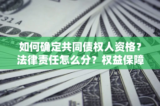 济南如何确定共同债权人资格？法律责任怎么分？权益保障技巧揭秘！