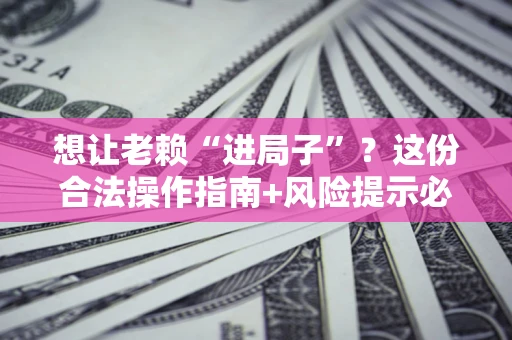 济南想让老赖“进局子”？这份合法操作指南+风险提示必须看！